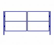 Каркас(рама) ворот 1,7*3,4м.+столбы d-57*3000мм.