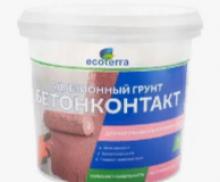 Грунт бетонконтакт "ECOTERRA" 3кг.