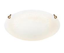 7602/BL SNOK SN Светильник стекло/белое/золото LED 24Вт 4000K D300 IP20 AMMONITE