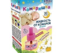 Чистый дом Комаришка Жидкость детская От комаров 30мл., экстр. ромашки