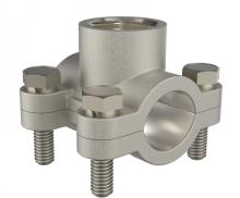 Обойма-тройник ремонтная 3/4" х 1/2" х 3/4" ВР с водоотводом V&G VALOGIN / Хомут-врезка для установки на трубопровод ДУ20 системы отопления и водоснабжения
