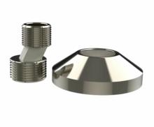 Эксцентрик с декоративной чашкой хромированный 3/4" х 1/2" VALOGIN VG-214101