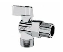 Кран шаровой угловой для подключения сантех. приборов VG-501101 1/2"х1/2"