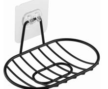 Мыльница подвесная овальная BLACK, 14,3*8,5*2,5 см