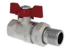 Кран шаровой прямой с полусгоном ВxН, ручка-"бабочка" ГОСТ V&G VALOGIN 3/4" VG-1041023