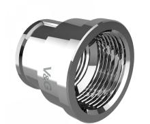 Муфта переходная ВхВ, хромированная 3/4" x 1/2" VALOGIN VG-204502