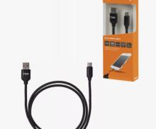 Дата-кабель TDM ELECTRIC ДК 7, USB - micro USB, 1 м, тканевая оплетка, черный, SQ1810-0307