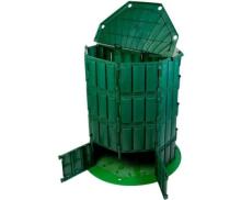 Компостер 800л. зеленый с крышкой и дном