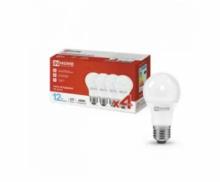 Лампа светодиодная LED-A60-VC 4PACK 12Вт 230В Е27 6500К 1140Лм (4шт./упак) IN HOME