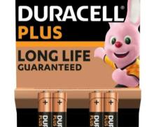 Элемент питания Duracell Plus LR03 AAA бл 4