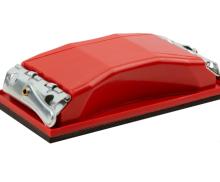 Держатель д/нажд.бум. пластиковый с мет.прижимом, красный 160х85 мм