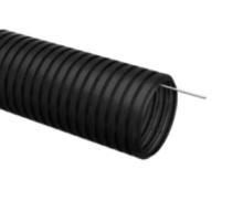 Труба гофрированная ПНД d16мм с протяжкой черн. (уп.20м)