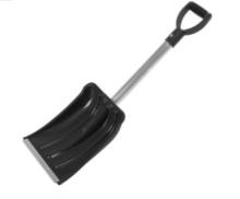 Лопата автомобильная пластмассовая 275х365 алюминиевая планка, алюминиевый черенок и V-ручка