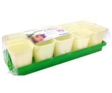 Рассадник на 10 стакан. (250мл.) 38*15*9см. с ящиком, цветной "Дом и Дача"