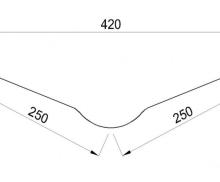 Ендова серая ондулин 1м.