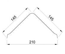 Щипец серый ондулиновый