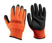 FINLAND Перчатки полиэфир оранж, латекс