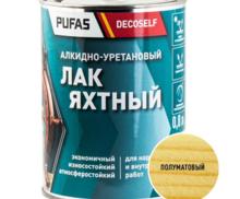 ПУФАС Лак яхтный полуматовый Decoself (0,8л)