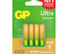 Батарейки GP Ультра Джи-Тек AAA (LR03), 4 шт.